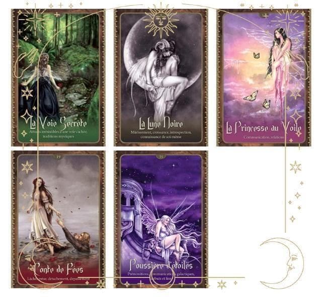 【正規品オラクルカード】美麗イラスト✨幻想的で美しい妖精たちのオラクル／金縁