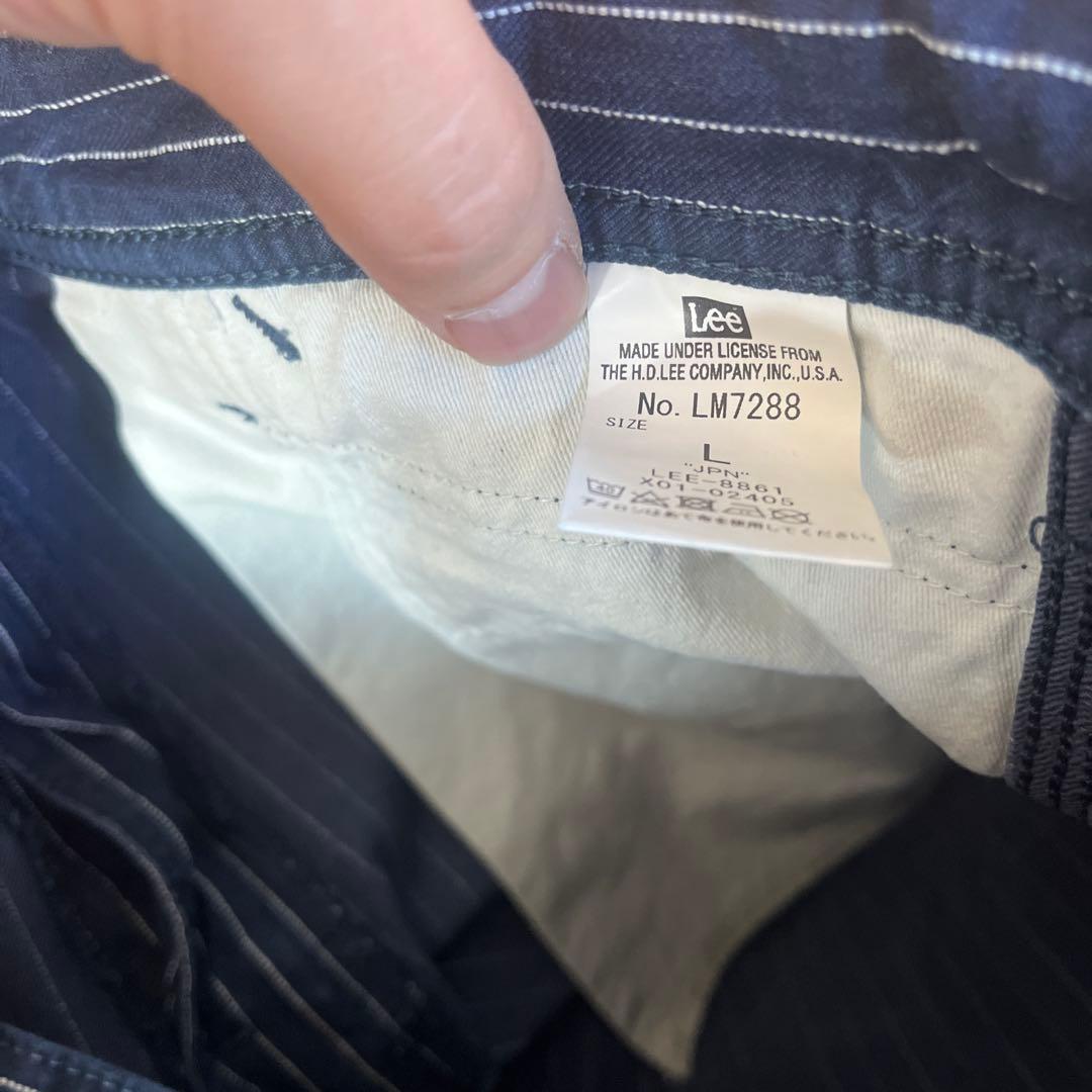 こうじLee イージーペインターパンツ　リー　ストライプ　サイズL