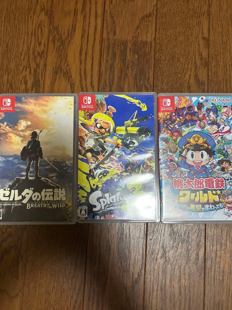 スイッチソフトまとめ売り3点　ゼルダ、桃鉄、スプラトゥーン