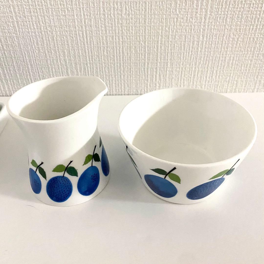 グスタフスベリ プルーヌス バターケース クリーマー シュガーボウル 3点セット