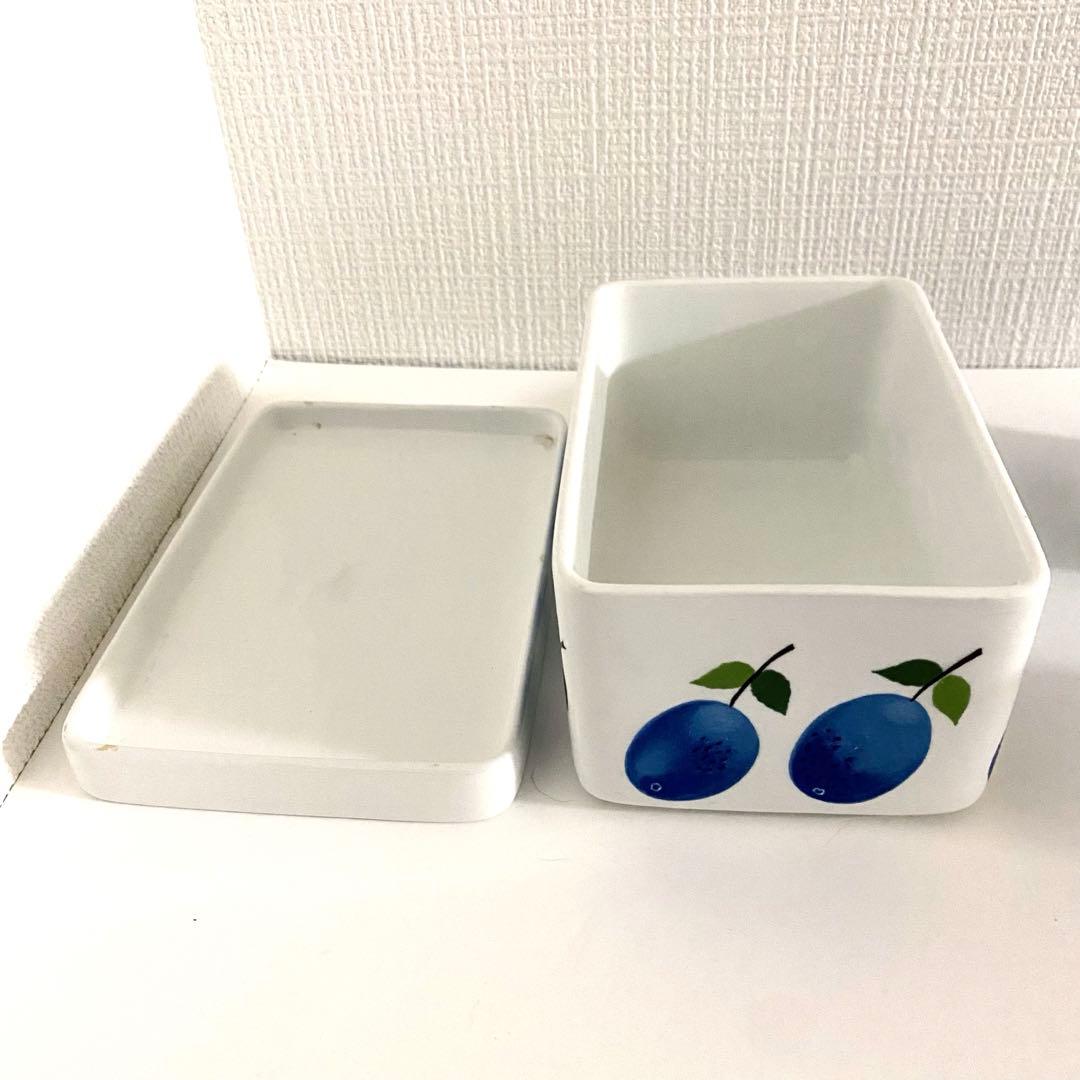 グスタフスベリ プルーヌス バターケース クリーマー シュガーボウル 3点セット