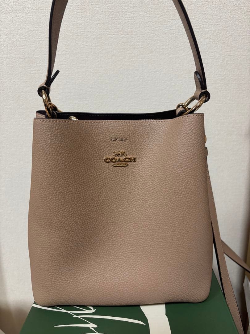 COACH コーチ　モリーバケット ショルダーバッグ　ベージュ