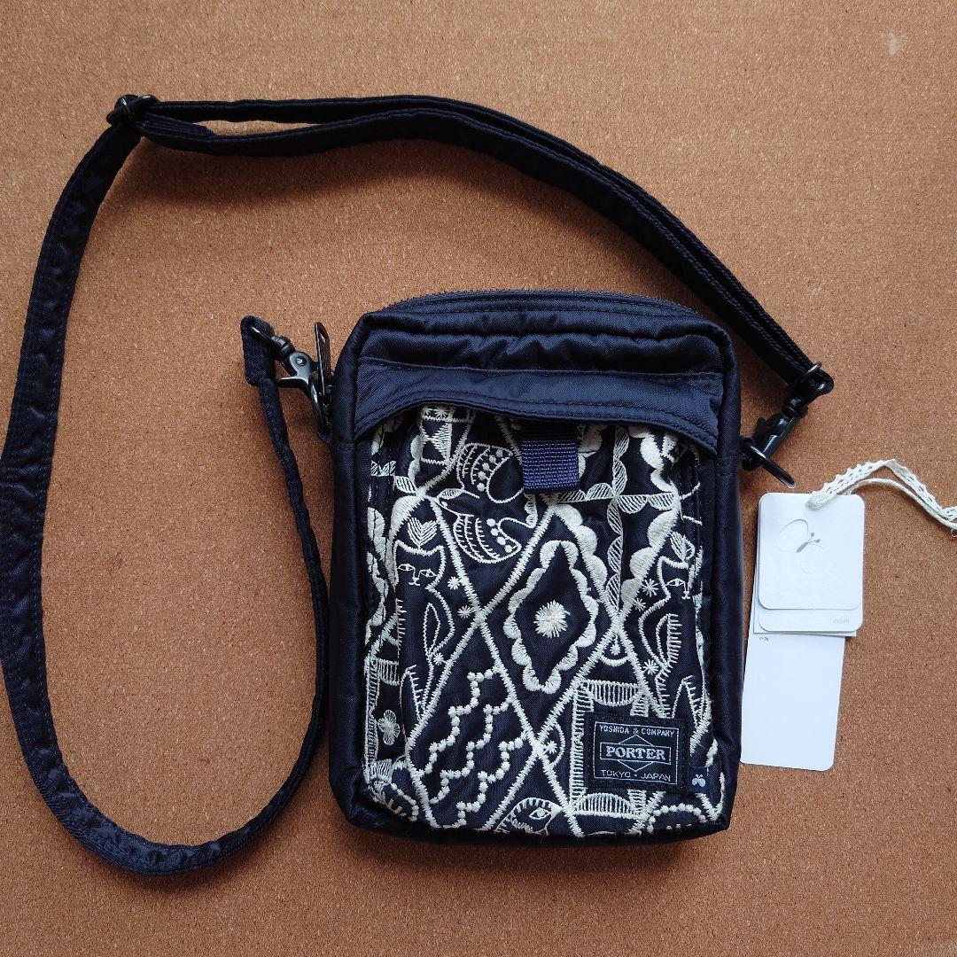 ミナペルホネン×ポーター ショルダーバッグsymphony 紺
