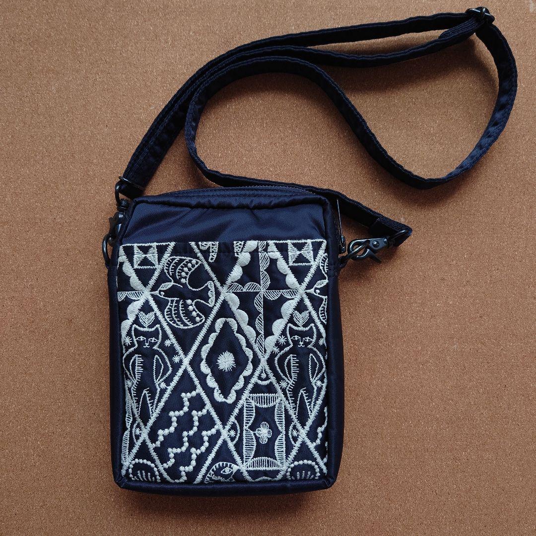 ミナペルホネン×ポーター ショルダーバッグsymphony 紺