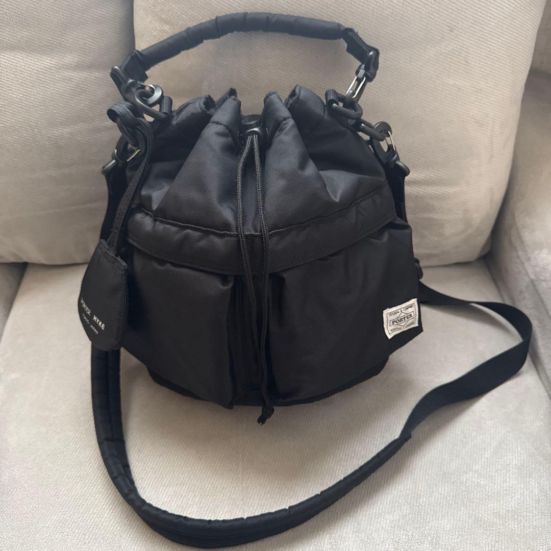 ★超美品★ ポーター HYKE コラボ tool box small ブラック