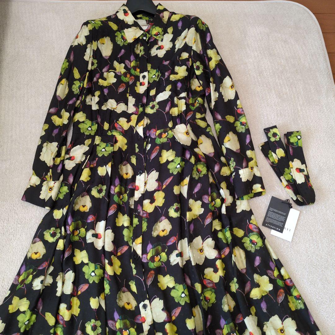 ANAYI　アナイ　ボタニカル　シャツワンピース　38号