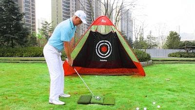 ゴルフネット　折りたたみ　ポップアップ　室内屋外　 3x2.1x1.8m