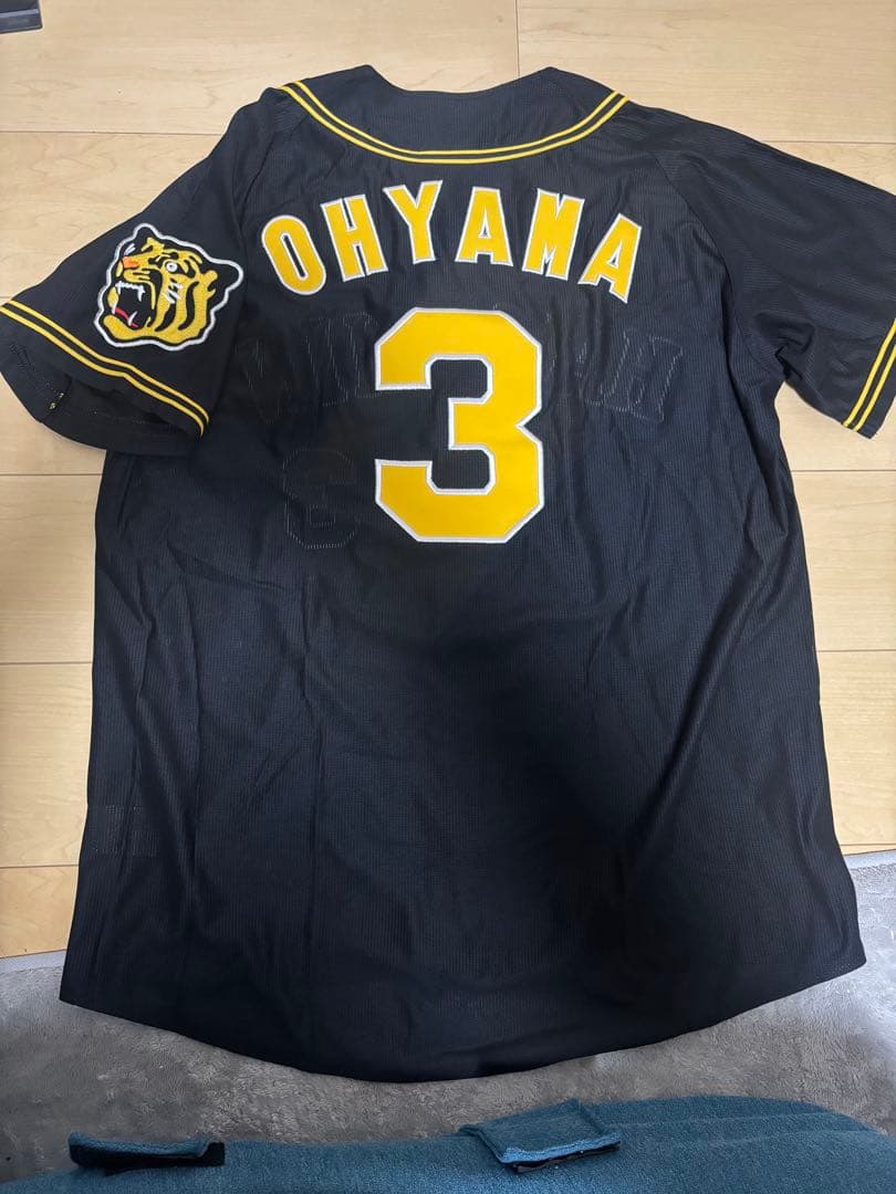 阪神タイガース 大山悠輔 ユニフォーム ビジター O XLブラック