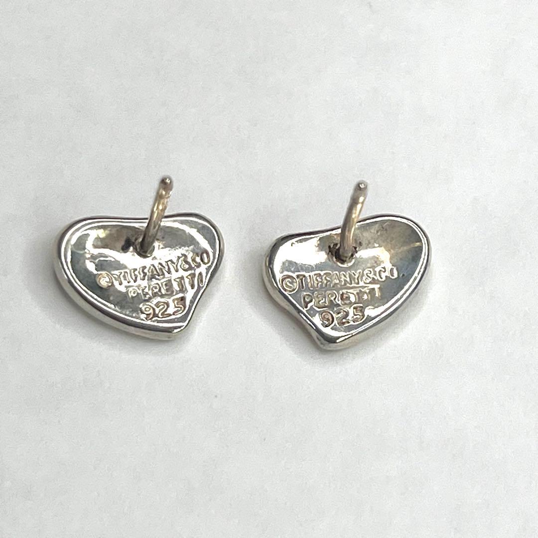 美品　ティファニー　フルハート　シルバーピアス　エレサペレッティ