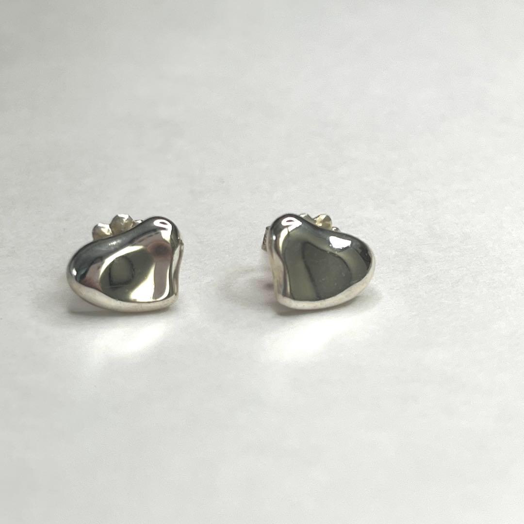美品　ティファニー　フルハート　シルバーピアス　エレサペレッティ