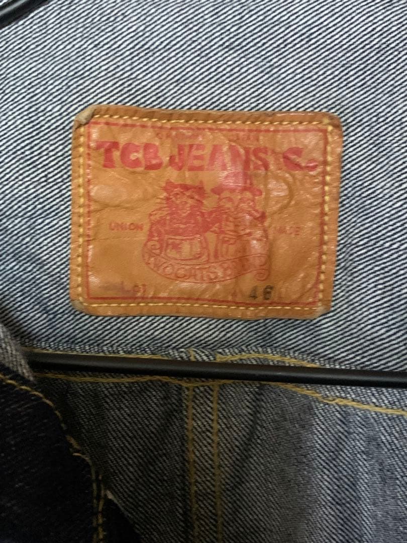 TCB大戦Late40‘未使用size46Tバック月桂樹ダウンパッチ百合バックル