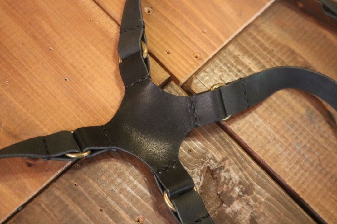 に*ろ様 【ダブル】ショルダーホルスターバッグ　牛本革　ホルスター　ショルダーバ