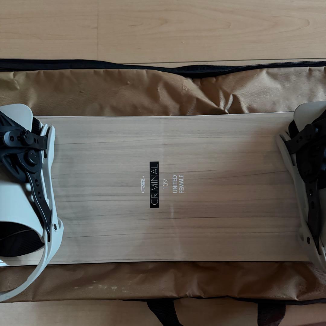 SABRINAスノーボード ビンディング付き