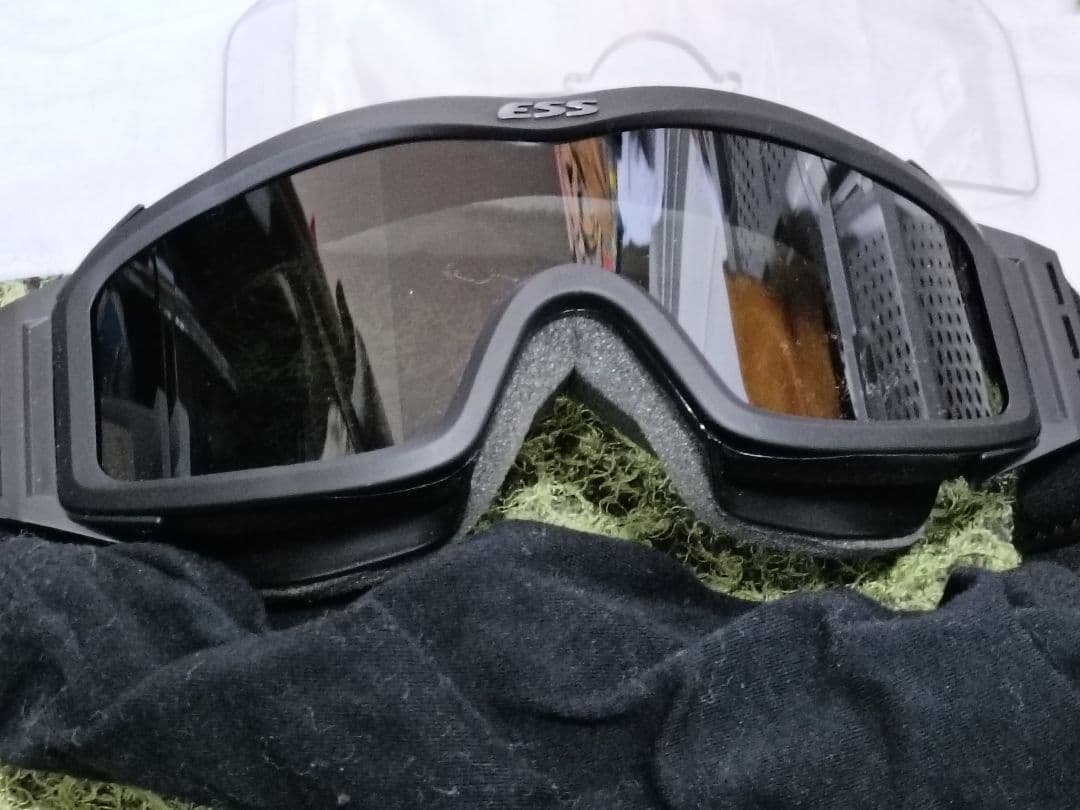 ESS ゴーグル スモークレンズ 予備レンズ付き