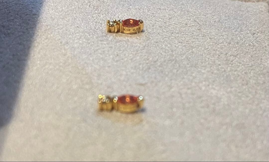 美品☆BELLESIORAベルシオラ K18 ダイヤモンド サファイア ピアス