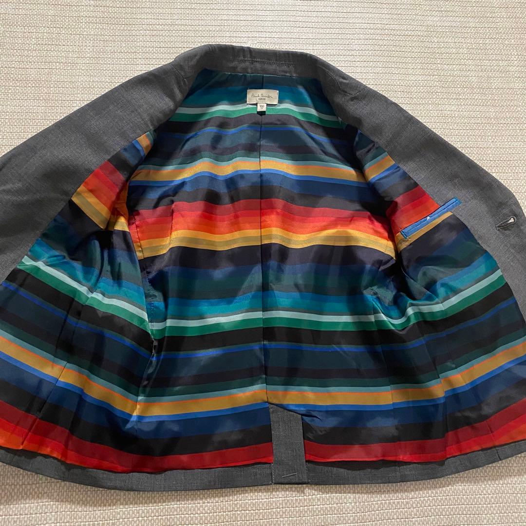 【ポールスミス】フォーマルスーツ　セレモニー　ストライプ　シルク混　入園式