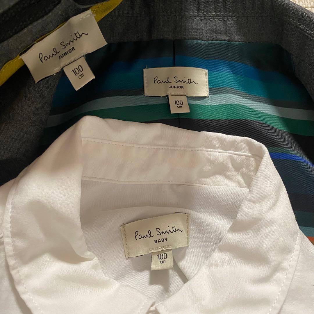 【ポールスミス】フォーマルスーツ　セレモニー　ストライプ　シルク混　入園式