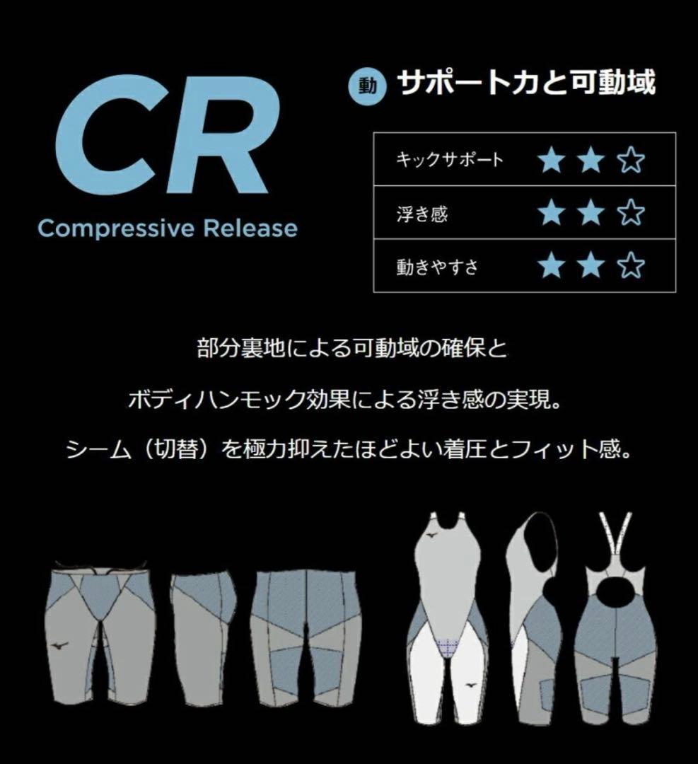 ST【2レース着用】Mizuno 高速水着 GX SONIC6 (CR)