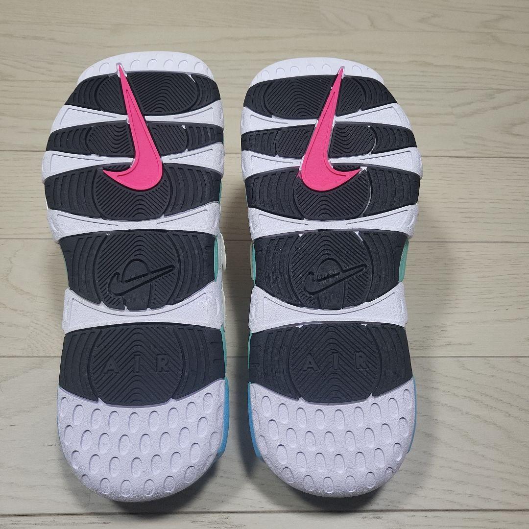 靴 27.0cm NikeAir More Uptempo Slide \"Aqua\"
