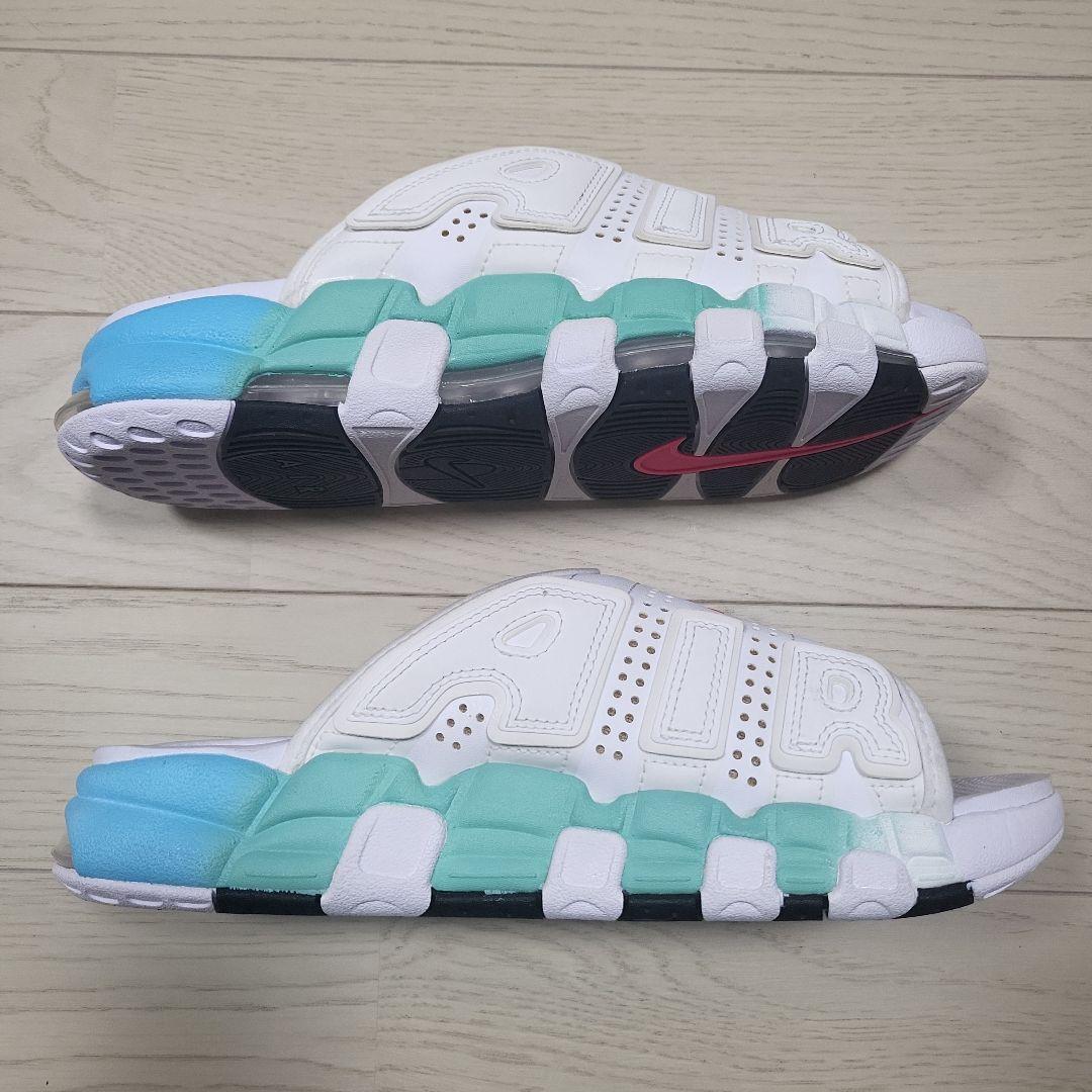 靴 27.0cm NikeAir More Uptempo Slide \"Aqua\"