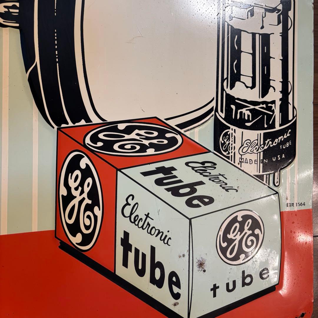 専用✴︎レア✴︎【ゼネラルエレクトリック】TV&RADIO 真空管　ヴィンテージ看板
