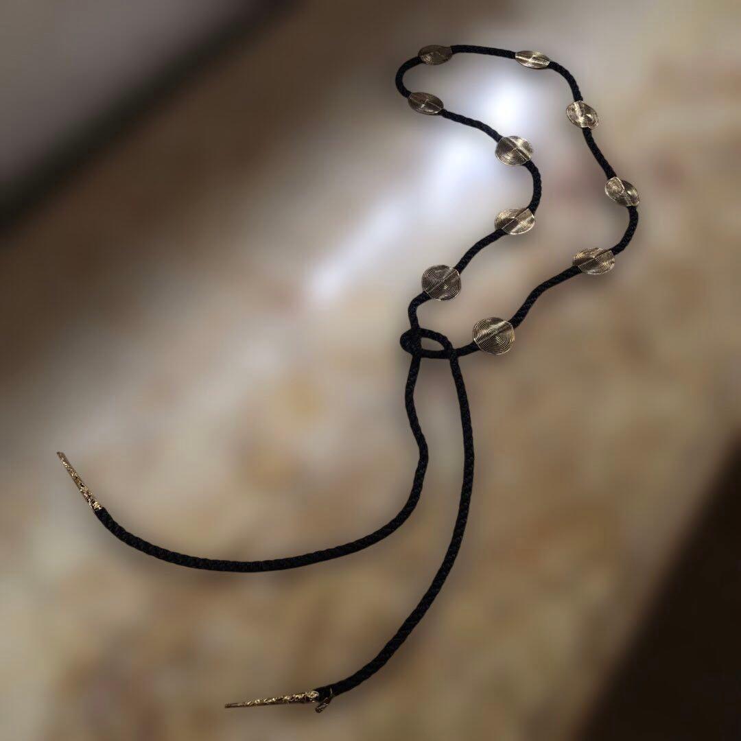 YSLイヴ・サンローラン ゴールドメダリアンのコードネックレス