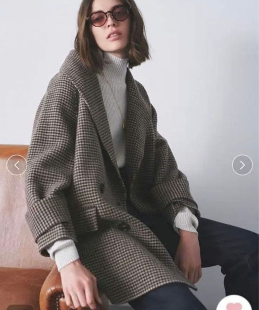 川口春奈着用!!Mila Owen☆接結ハーフ丈Ａラインコート