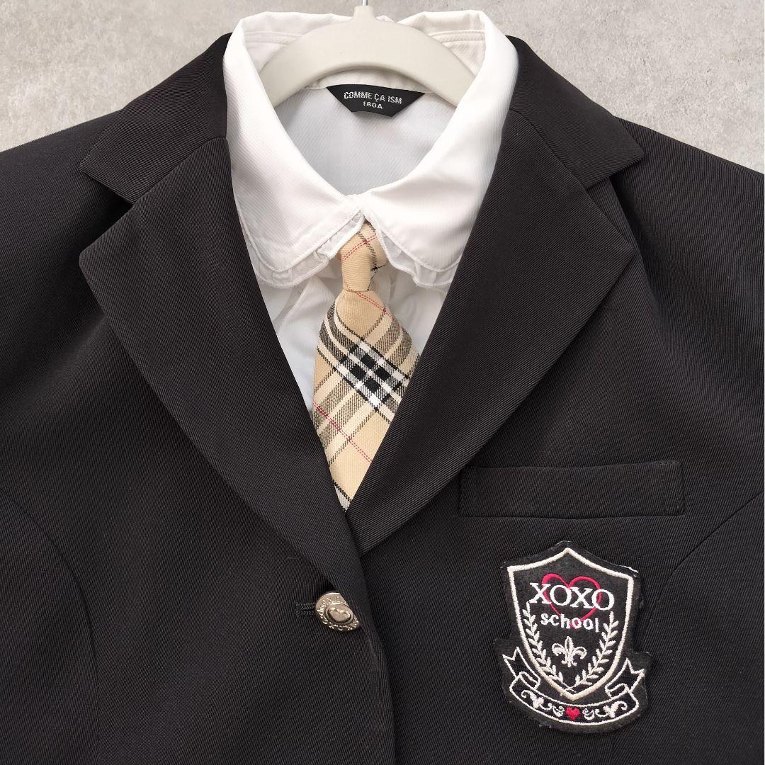 極美品 卒服　女の子160/165　ノバチェック風 フォーマル4点　金釦 卒業式