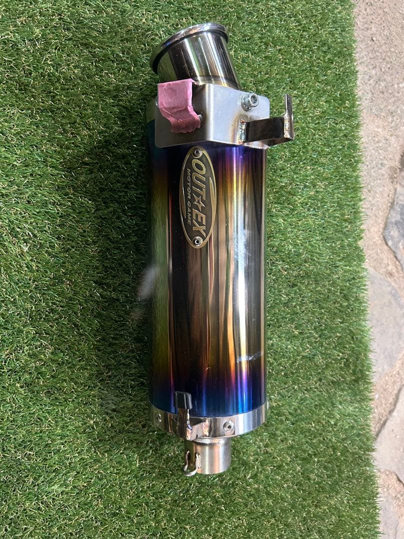 モンキー125 OUT EX JB03 ステンレスチタングラデーションサイレンサ