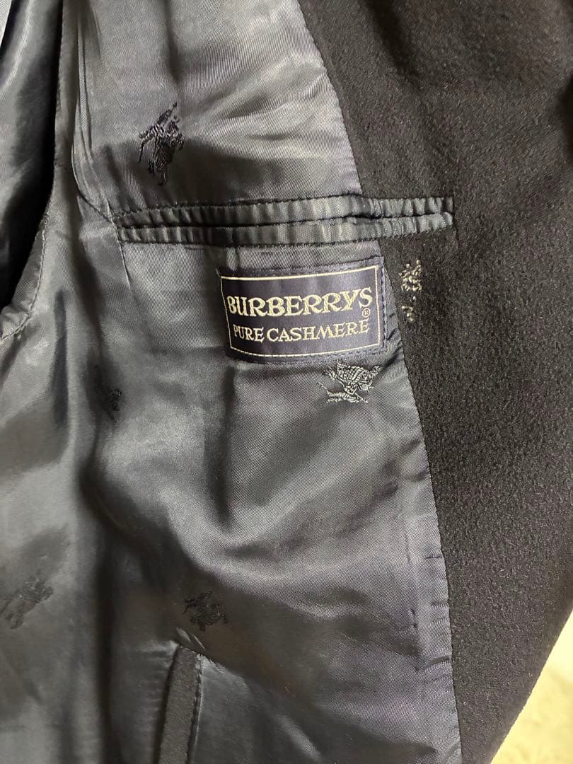 80s 英国製Burberrys カシミヤ100% ウールコート