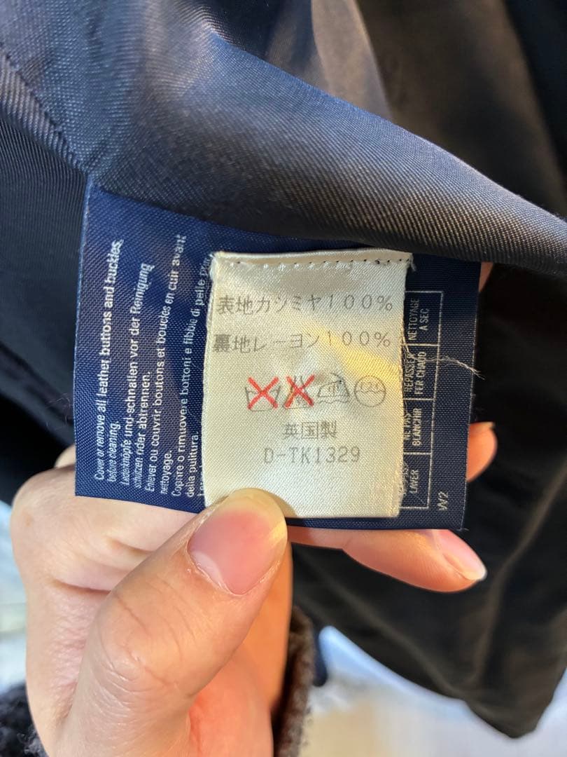 80s 英国製Burberrys カシミヤ100% ウールコート