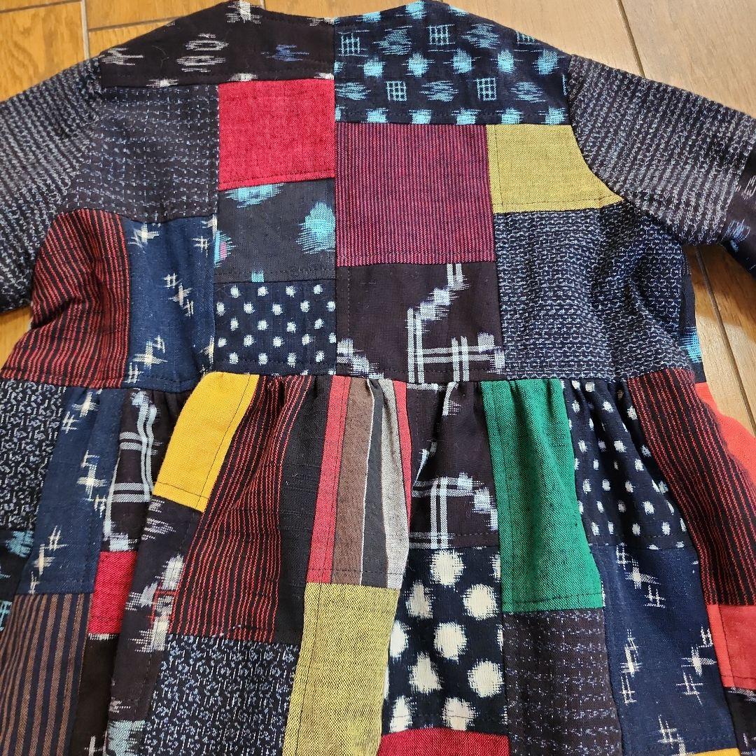 悦子水野8です。　絣子供ワンピース