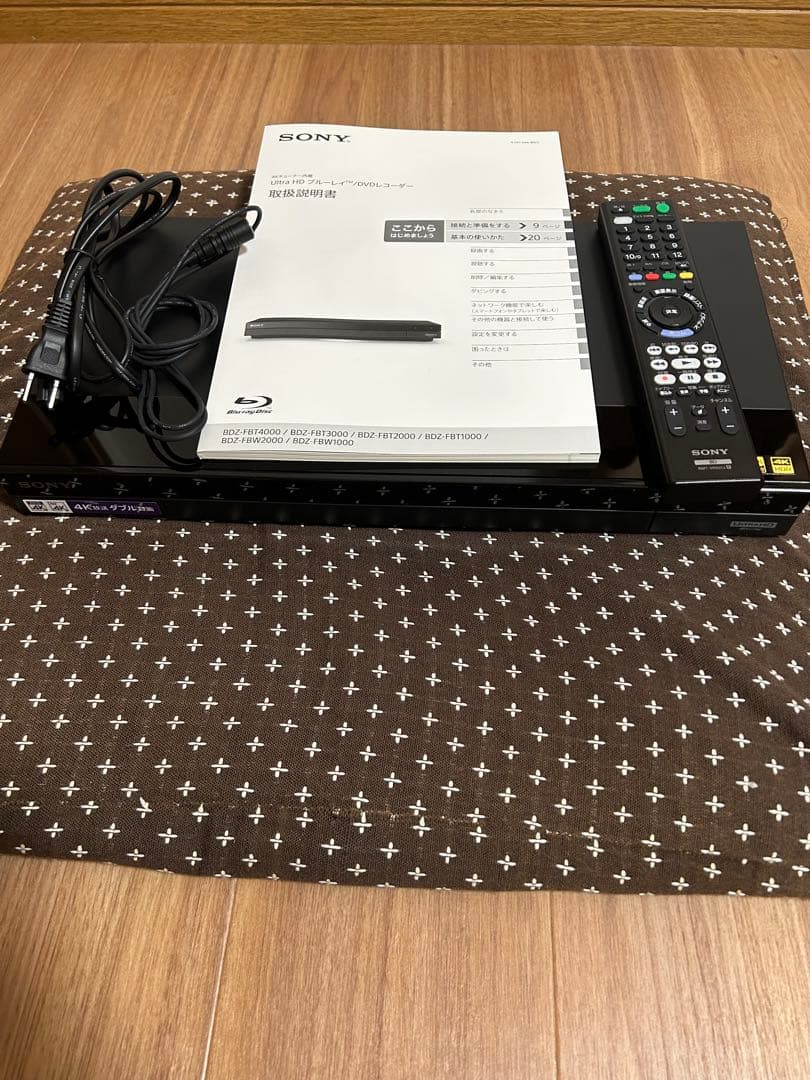 BDZ-FBW1000 SONY 4K ブルーレイレコーダー