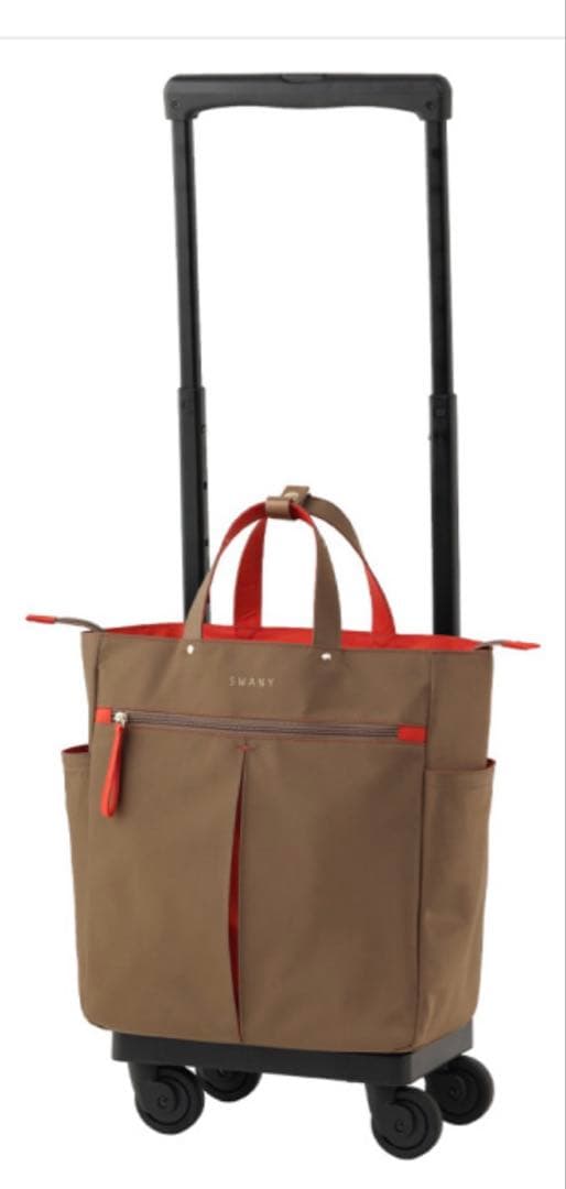【中古品】スワニー 2way SWANY 4輪 キャリーバッグ バッグ取外し可