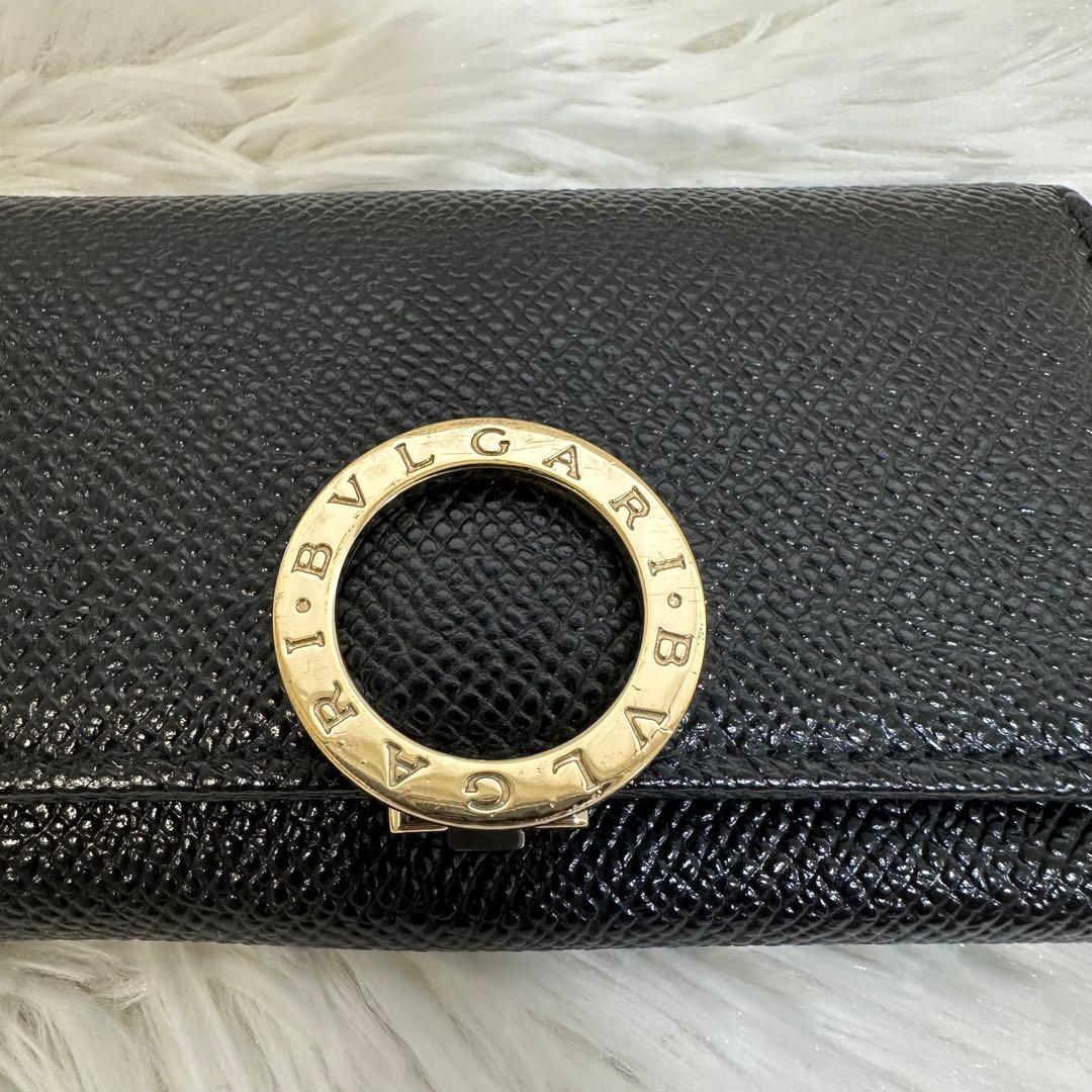 未使用級美品✨️RFID搭載 BVLGARI キーケース サークルロゴ ゴールド