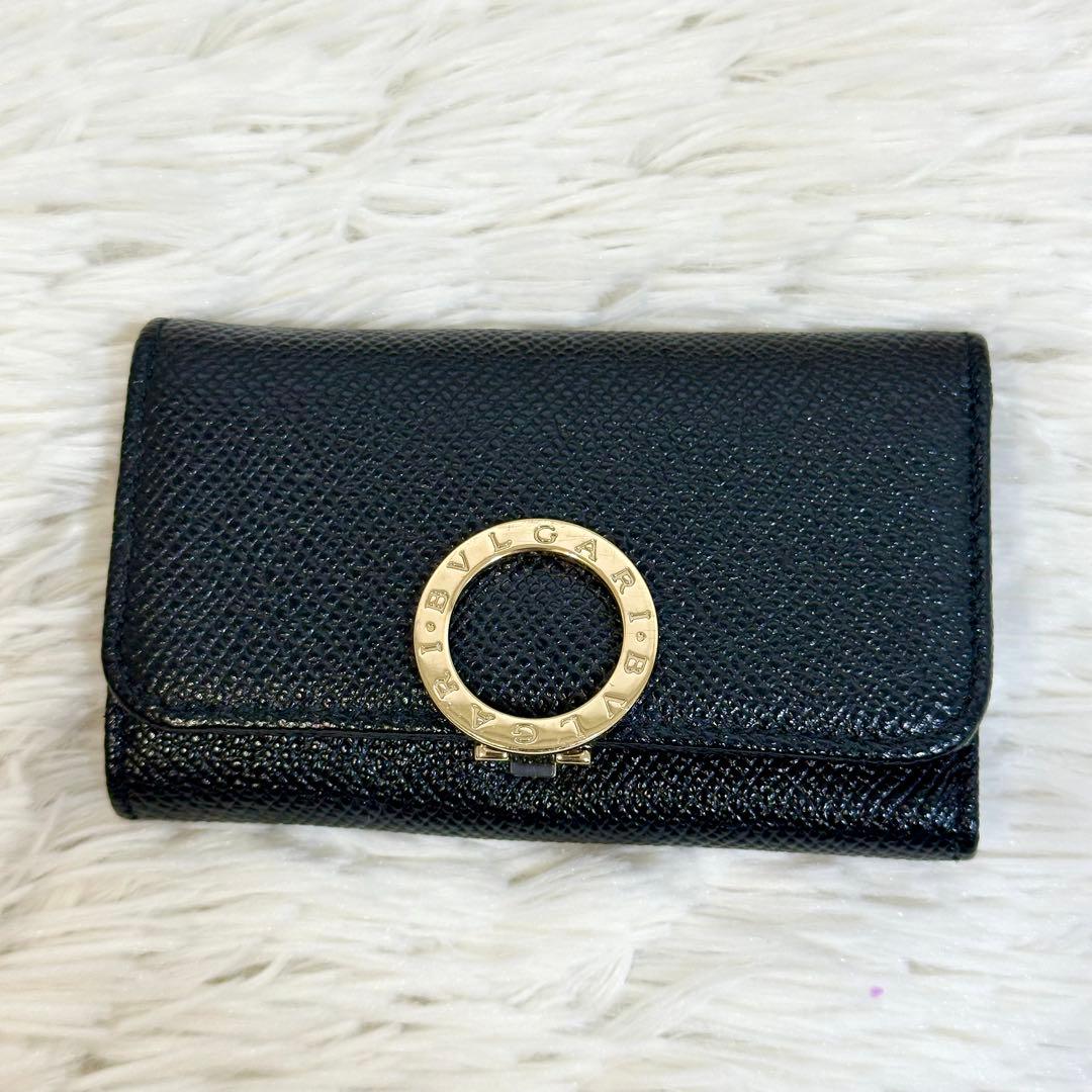 未使用級美品✨️RFID搭載 BVLGARI キーケース サークルロゴ ゴールド