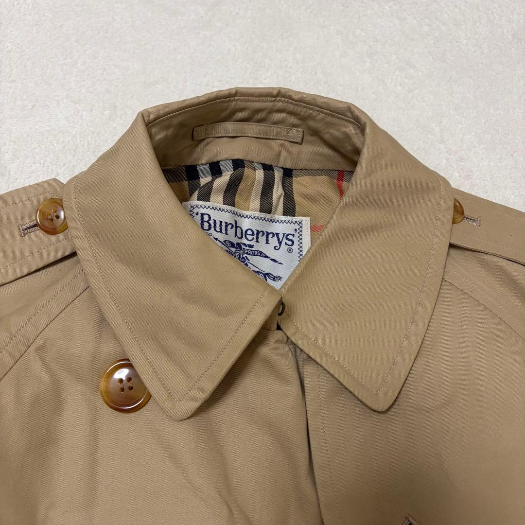 【美品ロング丈】バーバリーズ　トレンチコート　ノバチェック　ベルト　ベージュ　L