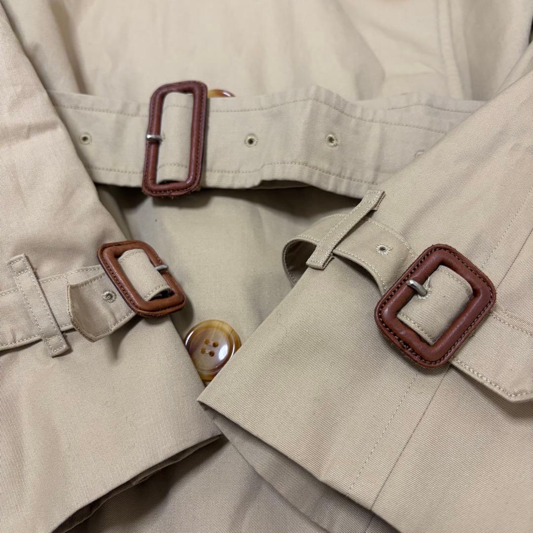 【美品ロング丈】バーバリーズ　トレンチコート　ノバチェック　ベルト　ベージュ　L