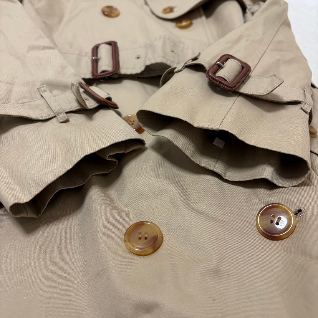 【美品ロング丈】バーバリーズ　トレンチコート　ノバチェック　ベルト　ベージュ　L