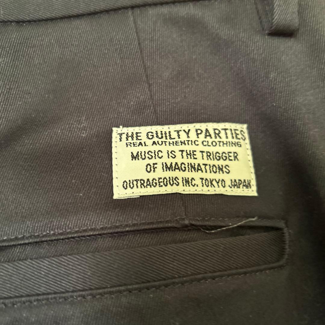 ワコマリア　DOUBLE PLEATED CHINO TROUSER ネイビー