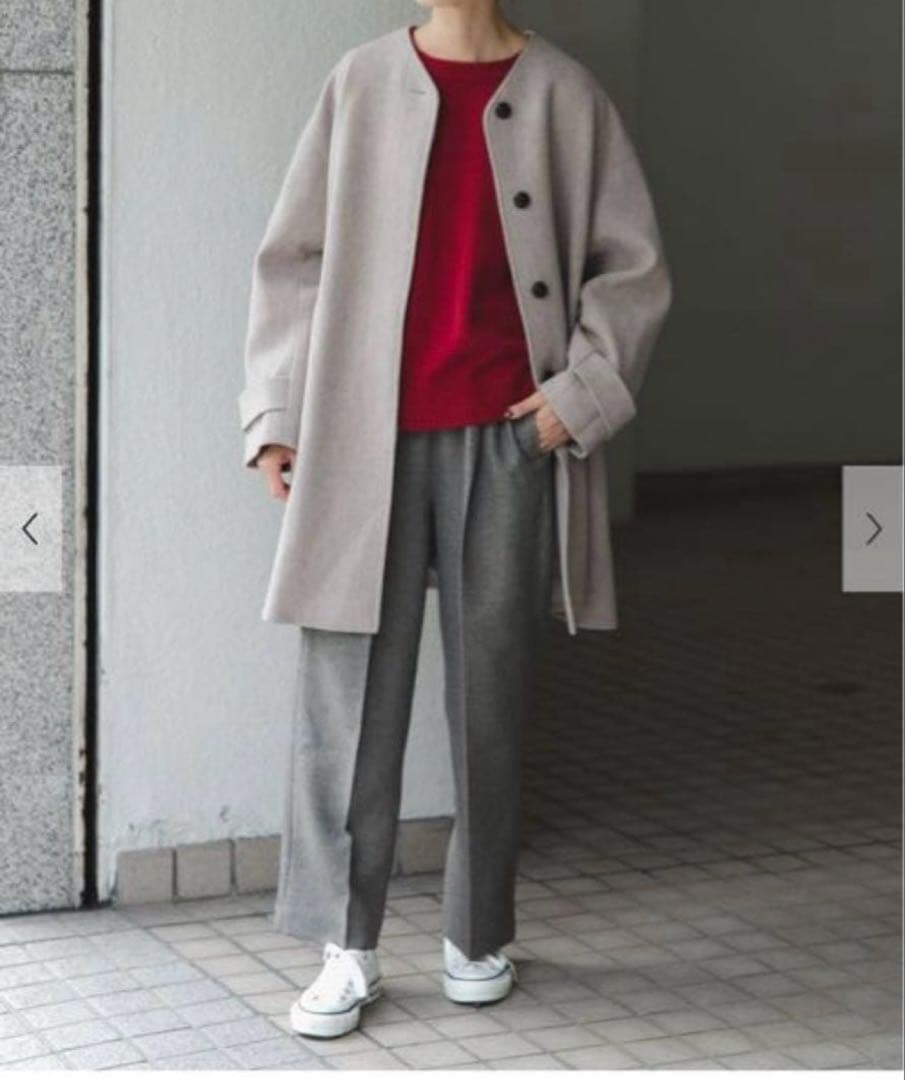 新品タグ付き　FORK&SPOON　ウールノーカラーコート　アーバンリサーチ