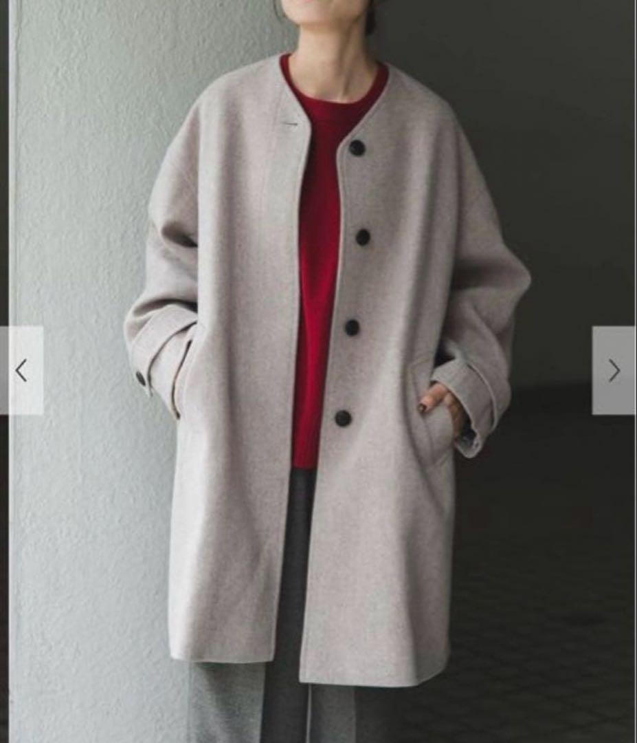 新品タグ付き　FORK&SPOON　ウールノーカラーコート　アーバンリサーチ