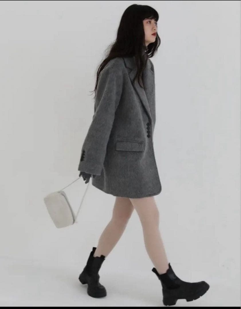 【aere】アエレ シャギージャケットコート