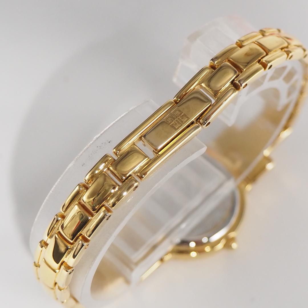 美品 ジバンシイ GIVENCHY ゴールド 12Pダイヤ 腕時計 箱 H212