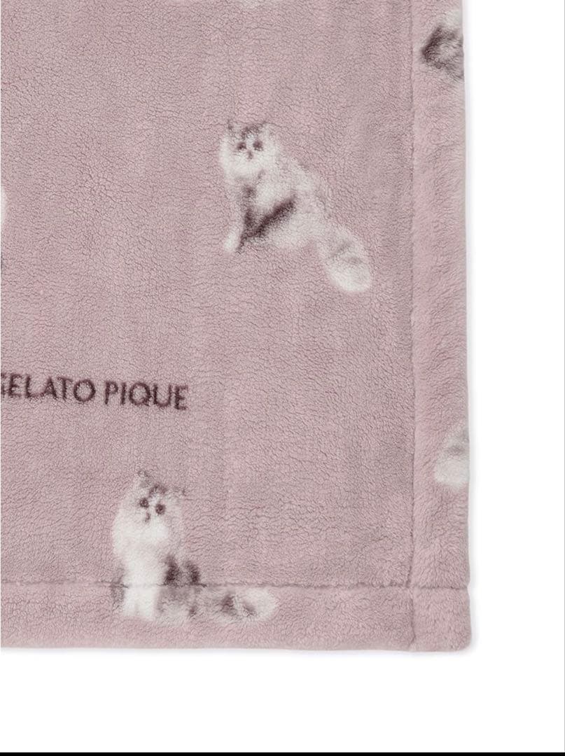 【新品未開封☆】ジェラートピケSleep CAT柄プリント毛布