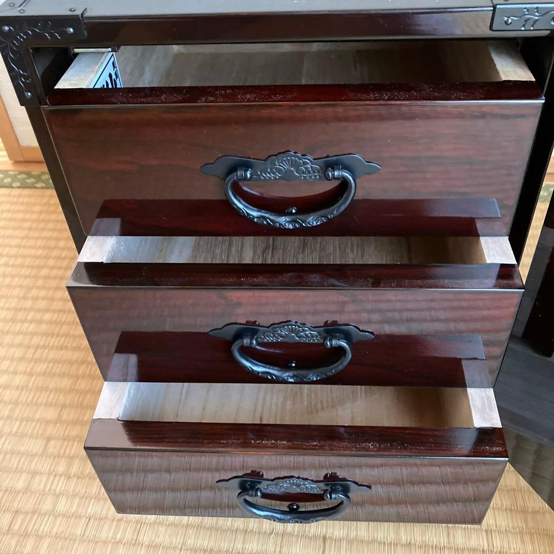 民芸仙台箪笥 唐獅子牡丹金具 船箪笥 タンス 和モダン ローボード