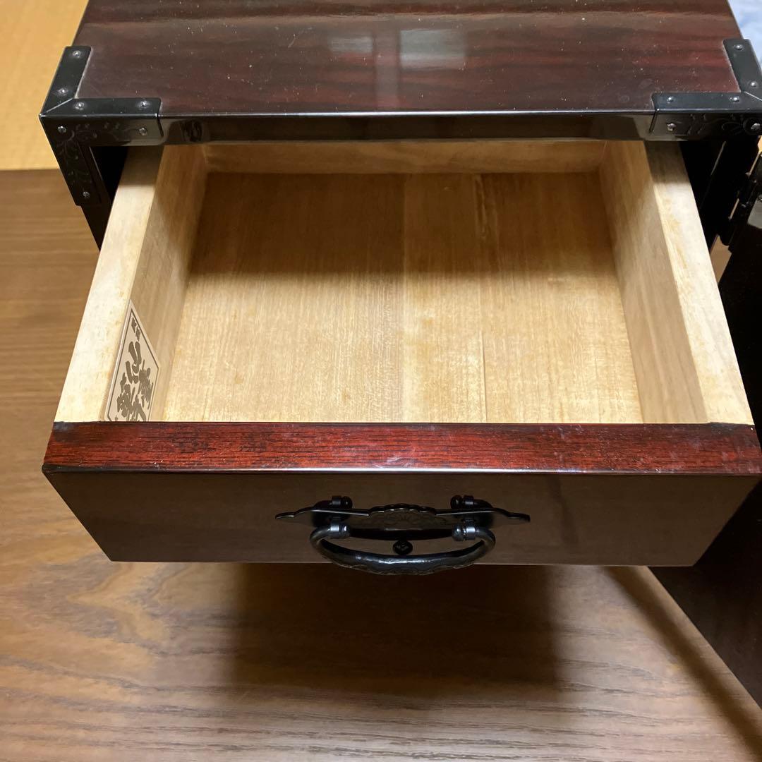 民芸仙台箪笥 唐獅子牡丹金具 船箪笥 タンス 和モダン ローボード