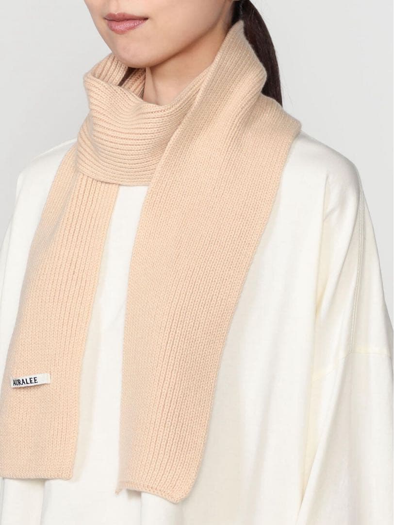 【25AW】LIGHT CASHMERE KNIT STOLE【AURALEE】