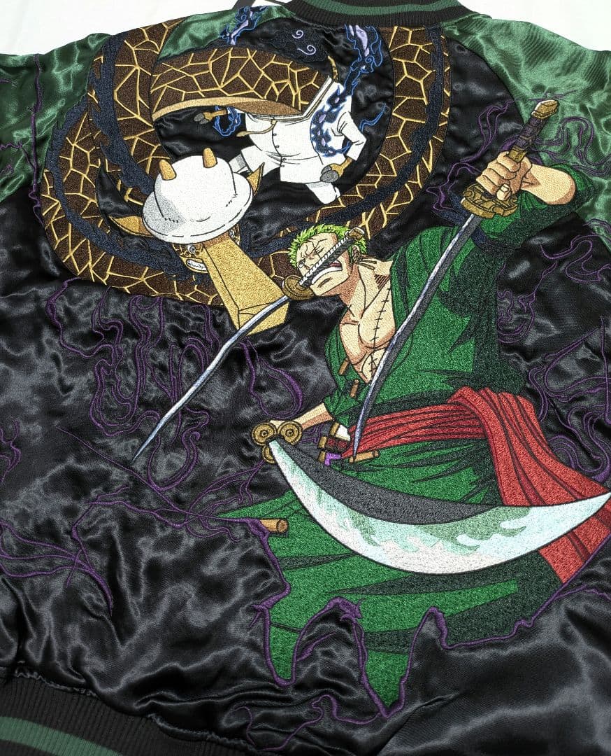 【新品タグ付き】 絡繰魂 × ワンピース リバーシブルスカジャン ゾロVSカク