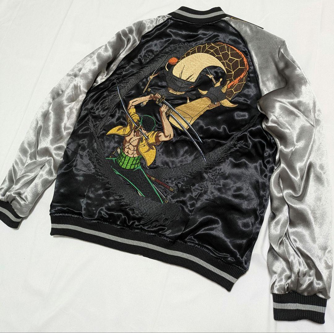 【新品タグ付き】 絡繰魂 × ワンピース リバーシブルスカジャン ゾロVSカク